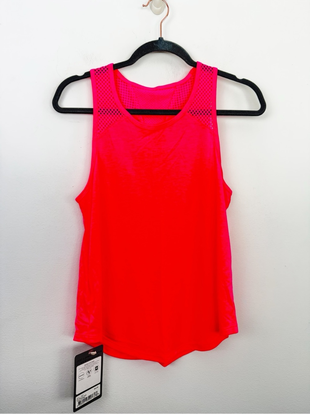 Lorna Jane Cylo Tank Funky Pink Marl Size XS NWT